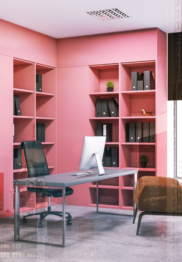 Barbie Inspired Home Office Interior Design Bangkok Esclusivo